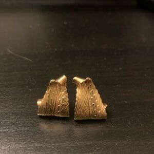 Napier Vintage Leaf Earrings